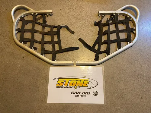 08-15 CAN-AM DS450 OEM NERF BARS BAR SET LEFT RIGHT STOCK NETS GUARDS DS 450