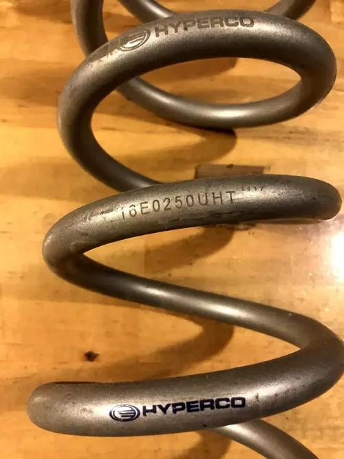 HYPERCO SHOCK SPRING 16" L 3" ID 250 LBS POLARIS RZR YXZ X3 1000 MAVERICK YAMAHA