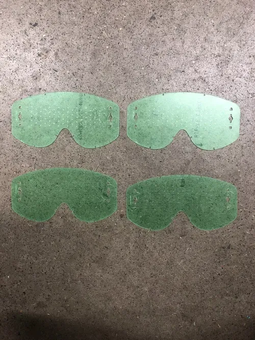 SCOTT 4 CLEAR LEXAN GOGGLE LENSES LENS BUMPS TRX450R YFZ450R LTR450