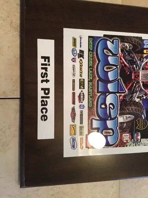 FIRST 1ST PLACE ATV GNCC RACING PLAQUE AWARD IMS ROLL DESIGN LAEGER'S 250R 450R