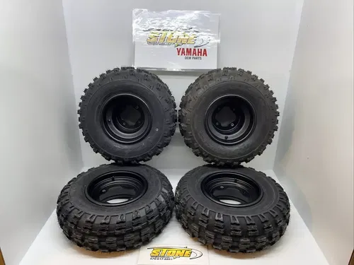 FRONT/REAR WHEELS/MAXXIS RADIAL TIRES YAMAHA STOCK WARRIOR 350 20X10X9 21X7X10