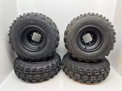 FRONT/REAR WHEELS/MAXXIS RADIAL TIRES YAMAHA STOCK WARRIOR 350 20X10X9 21X7X10