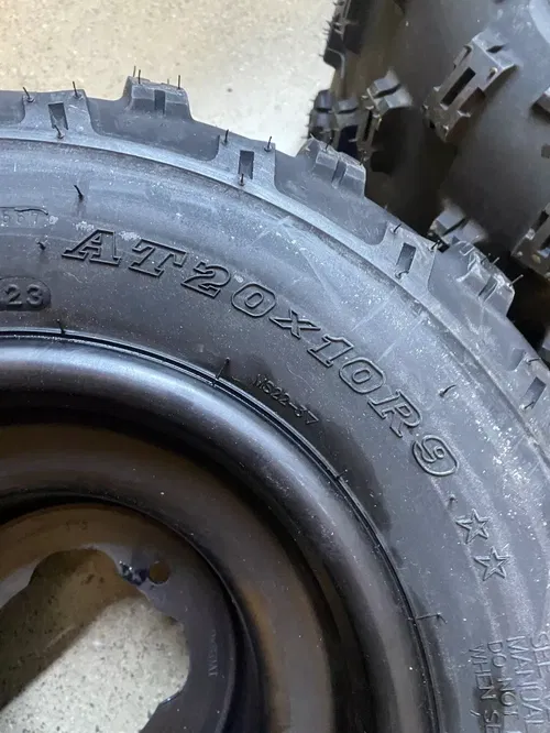 FRONT/REAR WHEELS/MAXXIS RADIAL TIRES YAMAHA STOCK WARRIOR 350 20X10X9 21X7X10