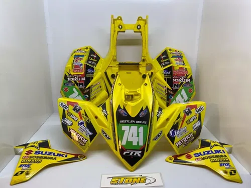 Suzuki LTR450 LTR 450 Plastic Fenders Front Rear SET 06+ YELLOW Shrouds