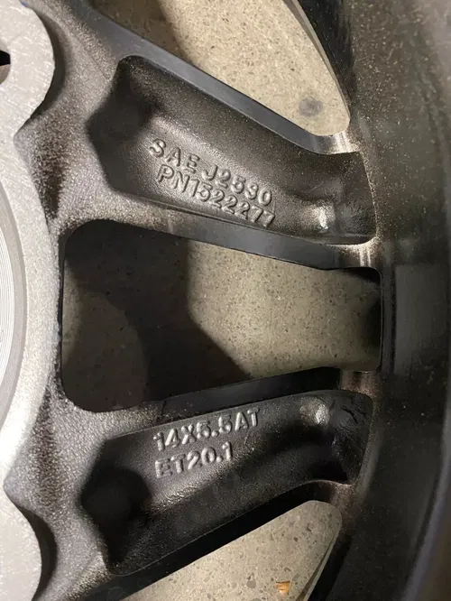POLARIS SPORTSMAN SCRAMBLER ACE FRONT WHEEL 14X5.5 OEM RZR 14" B