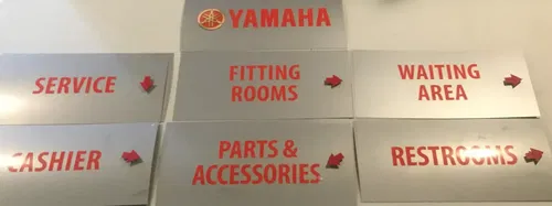 OEM Yamaha Sign Signs Dealership Dealer Garage Shop Service Parts 11 Locator