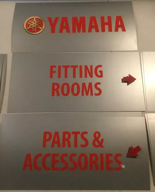 OEM Yamaha Sign Signs Dealership Dealer Garage Shop Service Parts 11 Locator