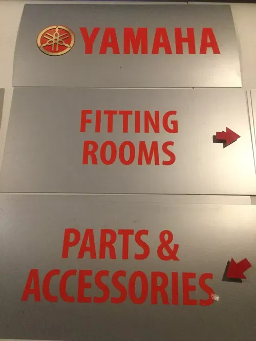OEM Yamaha Sign Signs Dealership Dealer Garage Shop Service Parts 11 Locator