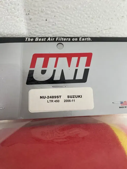 QTY 3 Suzuki LTR450 UNI AIR FILTER LTR 450 NU-2489ST SET OF 3 NEW FOAM FILTERS