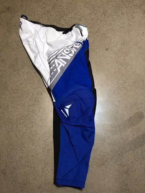 ANSR ANSWER A16 SYNC PANTS SYNCRON RACING WHITE BLACK BLUE ADULT MENS SIZE 42