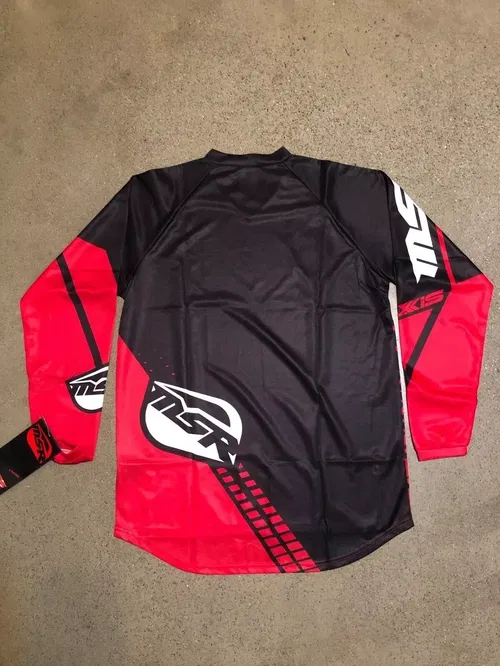 MSR M16 AXXIS BLACK RED JERSEY ADULT MENS SIZES M L XL 2XL MEDIUM LARGE