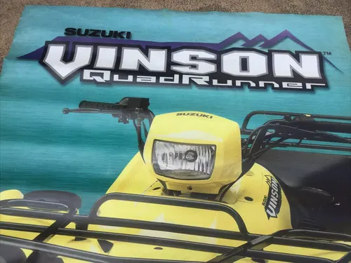 SUZUKI ATV VINSON QUADRUNNER VINYL WALL POSTER FLAG BANNER DEALERSHIP SIGN 68X34