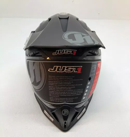JUST1 J14 Solid Carbon Helmet Black Matte Extra Small XS ATV Dual Sport SXS