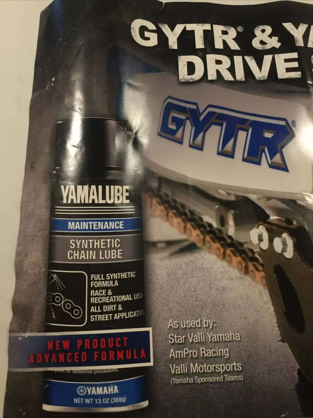 YAMAHA RACING GYTR YAMALUBE WALL POSTER BANNER DEALER GARAGE SIGN OFF-ROAD