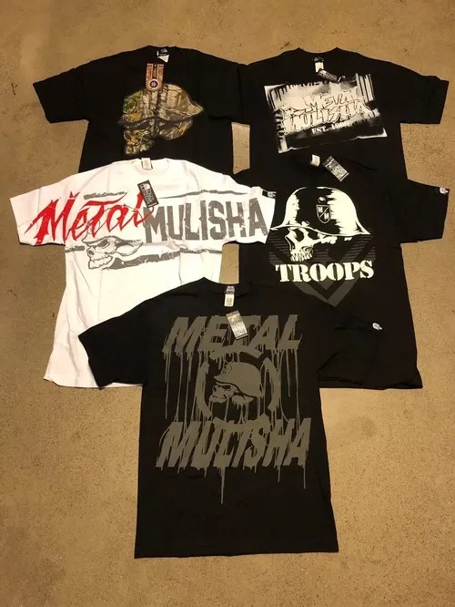 Metal Mulisha Vaporizer Ties Troops Goo Hide 5 Tee T-Shirt Medium M Short-Sleeve