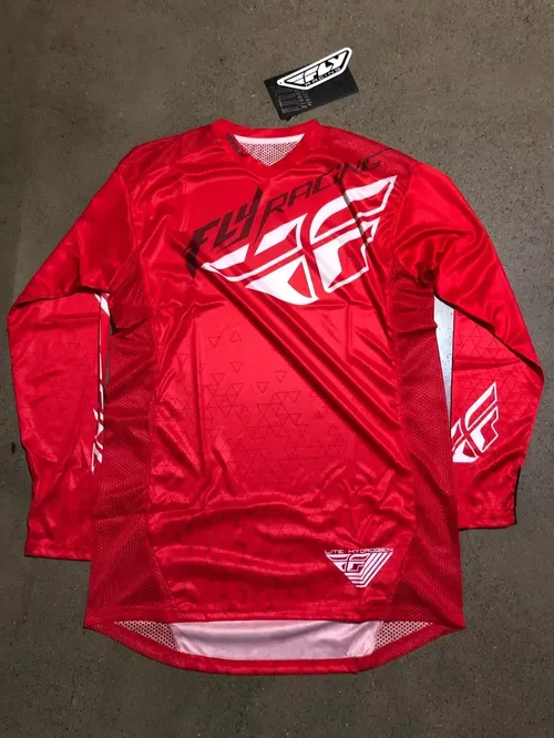 FLY RACING LITE HYDROGEN RED JERSEY ADULT MENS SIZE M MEDIUM