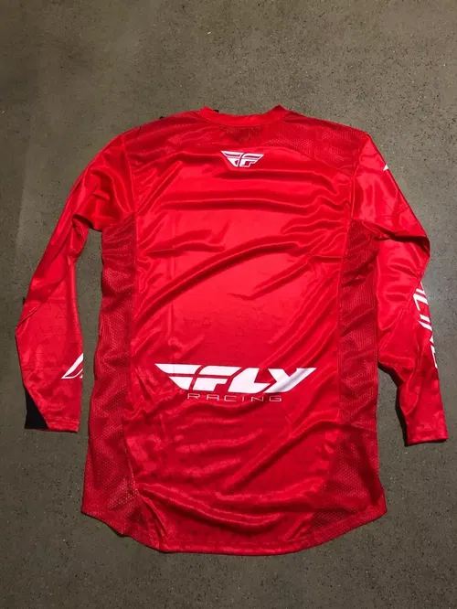 FLY RACING LITE HYDROGEN RED JERSEY ADULT MENS SIZE M MEDIUM
