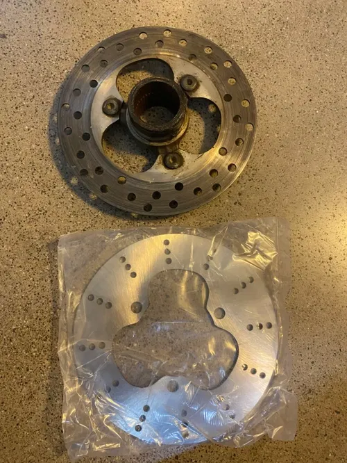 OEM HONDA 04-14 TRX450R REAR BRAKE ROTOR HUB FLANGE DISC TRX450ER