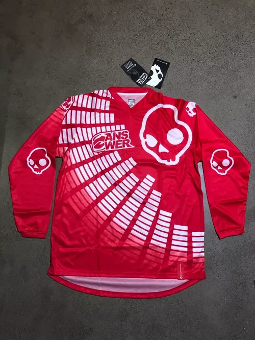 ANSR ANSWER A13 SKULL CANDY JERSEY RED WHITE SIZE MENS 2XL DOUBLE EXTRA LARGE
