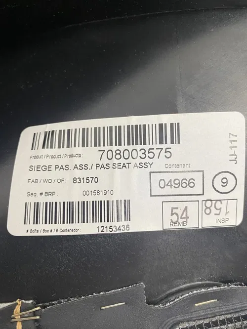 Can-Am Spyder RT LIMITED 2023 20-24 HEATED Comfort PASSENGERS Seat 708003575