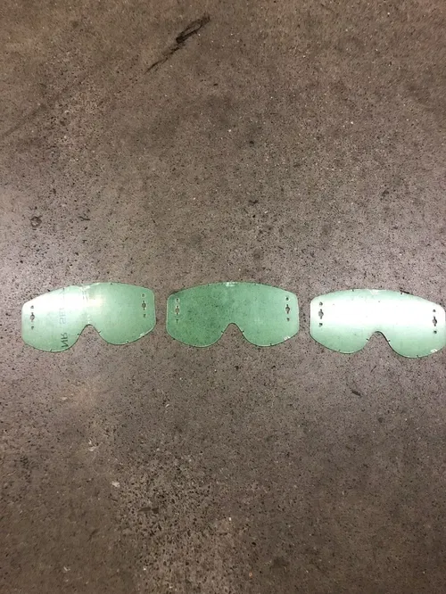 SCOTT LEXAN 3 CLEAR GOGGLE LENSES LENS DRILLED HOLES TRX450R YFZ450R LTR450 250R