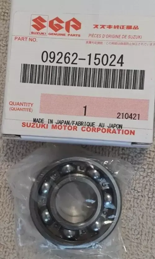 OEM GENUINE SUZUKI 09262-15024 OUTER FRONT WHEEL BEARING 15X35X11 RM500 1983-21