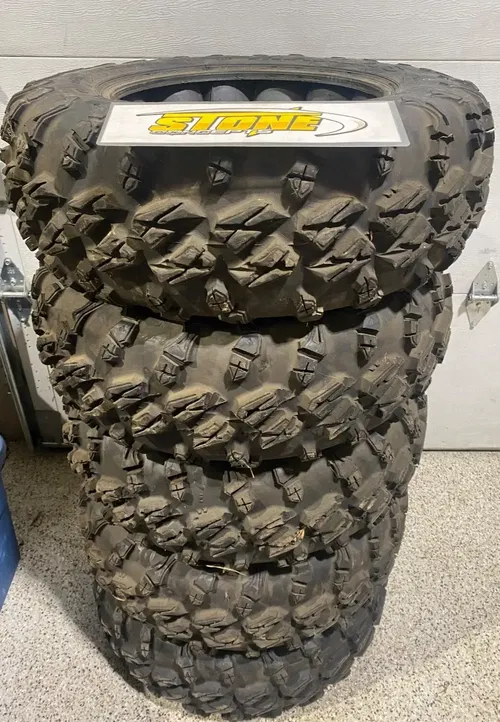 MAXXIS MU9H 29X9X15 SET OF 5 TIRES UTV + TIRE BALLS RUN FLAT INSERTS CAN AM X3