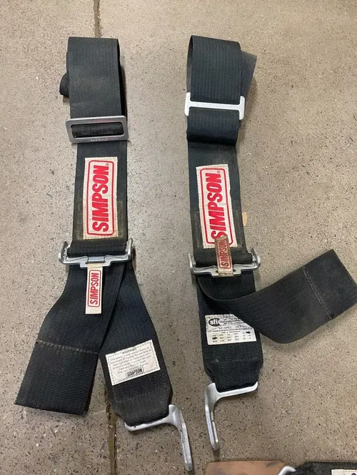 Simpson Latch n Link Safety Belt w/Steel Adjusters LH RATCHET HARNESS 5PT