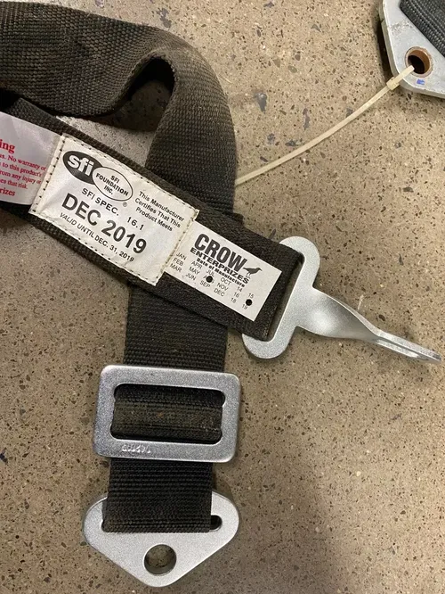 Simpson Latch n Link Safety Belt w/Steel Adjusters LH RATCHET HARNESS 5PT