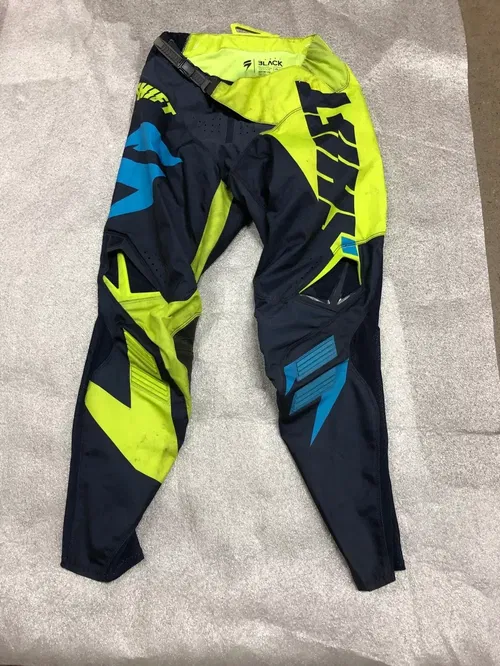 SHIFT RACING PANTS LABEL 3LACK BLACK SIZE 30 ATV MX OFF-ROAD TRX450R YFZ450R