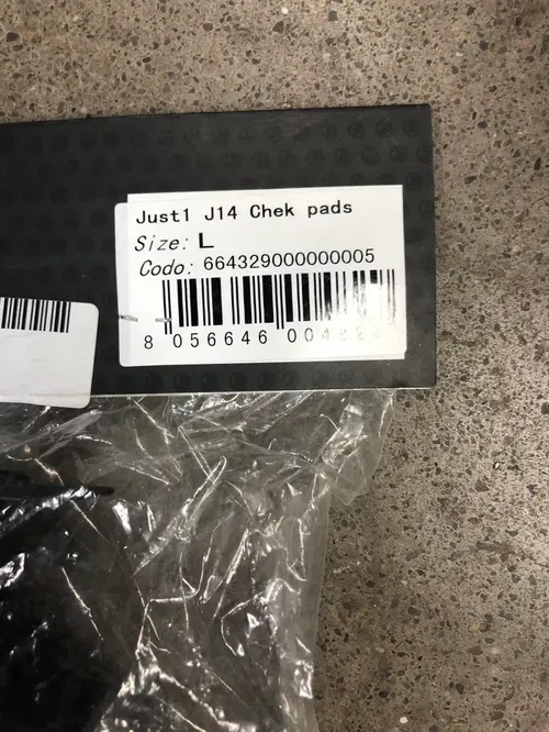 JUST1 J14 HELMET CHEEK PADS PADDING LINERS LINING LARGE L