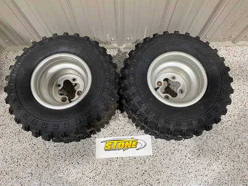 OEM Honda Rear Wheels & Dunlop KT355 TIRES 20X10X9 HONDA SUZUKI KAWASAKI