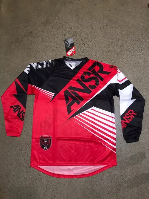 ANSR ANSWER A16 SYNC JERSEY RED BLACK WHITE ADULT MENS M MEDIUM