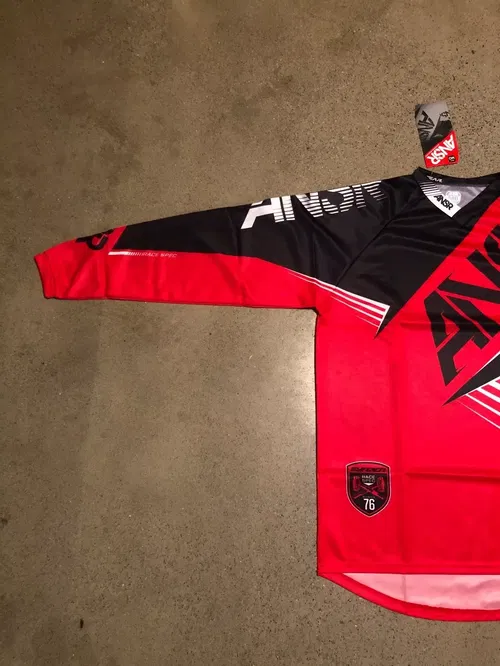 ANSR ANSWER A16 SYNC JERSEY RED BLACK WHITE ADULT MENS M MEDIUM