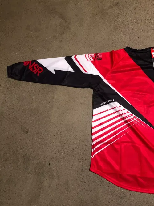 ANSR ANSWER A16 SYNC JERSEY RED BLACK WHITE ADULT MENS M MEDIUM