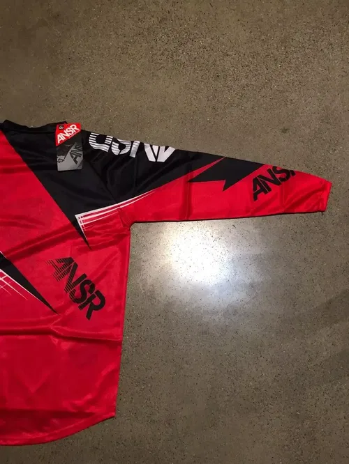 ANSR ANSWER A16 SYNC JERSEY RED BLACK WHITE ADULT MENS M MEDIUM
