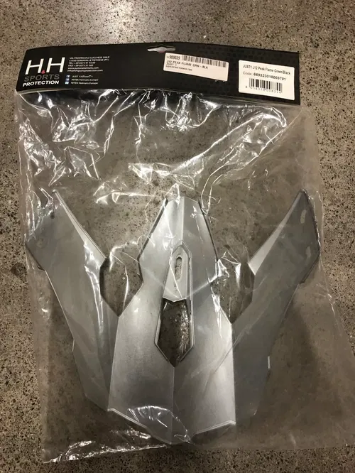 JUST1 J12 REPLACEMENT HELMET PEAK VISOR FLAME GREEN BLACK DIRT BIKE MOTORCYCLE