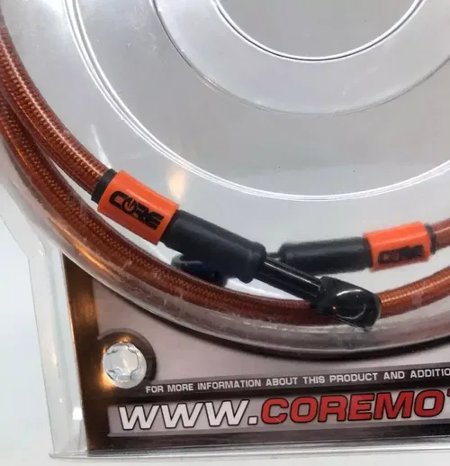 Core Moto Custom Built Brake Line Hose 39" Stainless Steel Braided 10mm Banjo