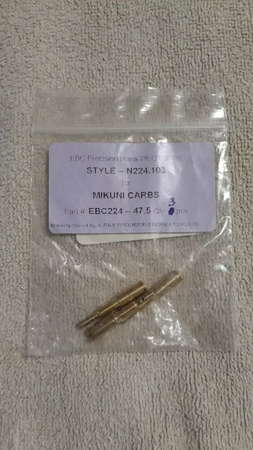 EBC CARB CARBURETOR PILOT JET JETS MIKUNI PRECISION BRASS 3 PACK PK 3PK