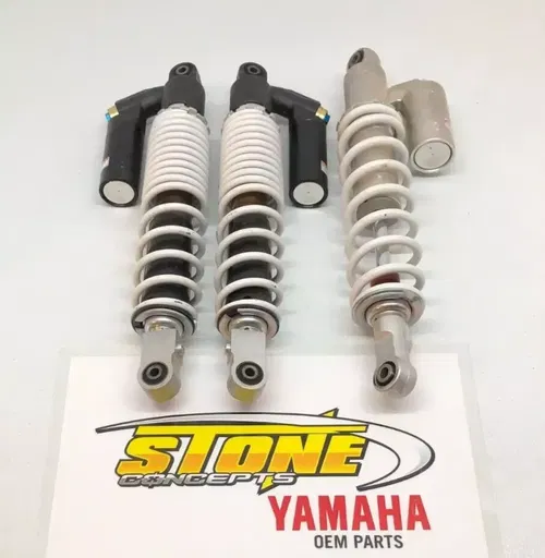 OEM Yamaha 2009-2024 YFZ450R Front Rear Shocks 09-24 YFZ 450R White Stock