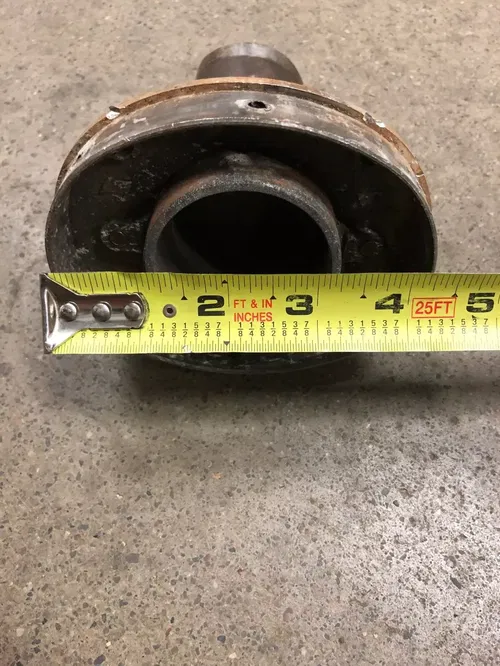EXHAUST MUFFLER OVAL INLET END CAP 4 HOLE