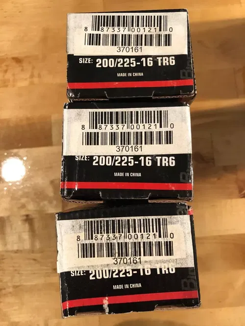 3 BikeMaster Motorcycle ATV Inner Tubes 200/225-16 - TR-6 Valve Stem 37-4616