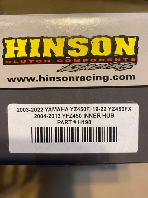 HINSON RACING CLUTCH INNER HUB H198 PRESSURE PLATE H212 YAMAHA YFZ450R YZ450F FX