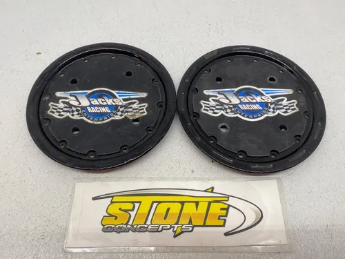 SET OF DOUGLAS 8" DWT BEADLOCK RING REAR WHEEL WITH MUD PLUGS