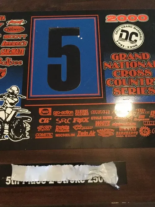 LRD GNCC ATV MX RACING PLAQUE AWARD TRX250R 250R YFZ450R 450R 400EX 300EX LTR450