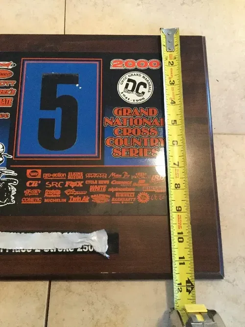 LRD GNCC ATV MX RACING PLAQUE AWARD TRX250R 250R YFZ450R 450R 400EX 300EX LTR450