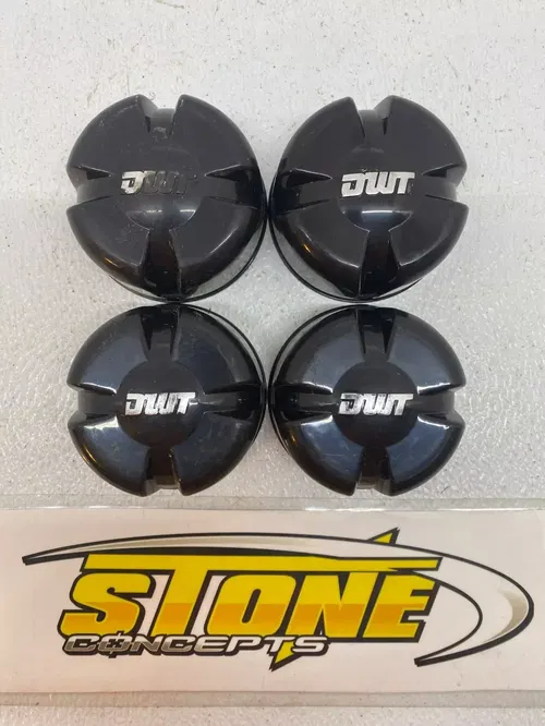 DWT Center Wheel Caps (4) Sector Stealth Diablo Nitro 12" 14" 15" Douglas Rim b