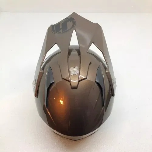 JUST1 J14 Solid Carbon Helmet Brown Gloss Small S UTV ATV Dual Sport Snowmobile