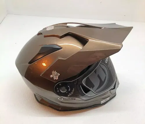 JUST1 J14 Solid Carbon Helmet Brown Gloss Small S UTV ATV Dual Sport Snowmobile
