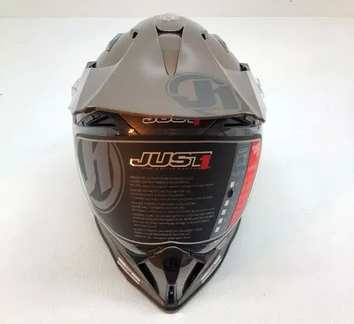 JUST1 J14 Solid Carbon Helmet Brown Gloss Small S UTV ATV Dual Sport Snowmobile